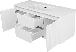 Brevita Тумба с раковиной Wine 120 подвесная белая – фотография-3